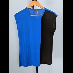 NWOT Vince Camuto color blocked shirt